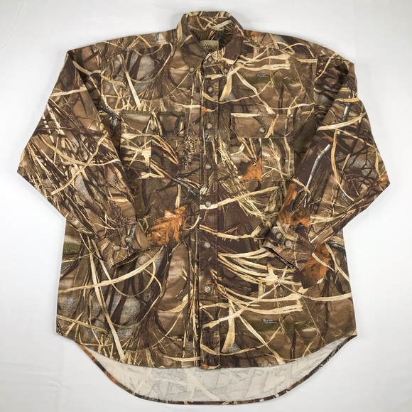 Wells Creek Adult Camo Flannel Shirt Mens Large - Picture 2 of 13